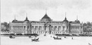Projet définitif du Petit Palais des Champs-Elysées.- Facade postérieure.1900年博 シャン＝ゼリゼのプチ・パレ最終プラン － 背面ファサード