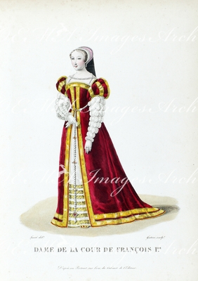 フランソワ一世宮廷の婦人 Dame de la cour de Francois Premier