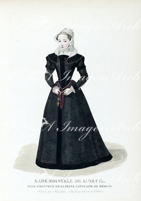 マドモワゼル・ド・リムーユ （カトリーヌ・ド・メディシス侍女） Mademoiselle de Limeuil（Fille d'honneur de la Reine Catherine de Medicis）