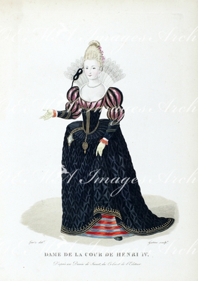 アンリ四世の宮廷の貴婦人 Dame de la cour de Henri IV