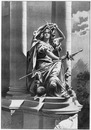 Les pylones du pont Aléxandre III.- La France de la Renaissance 1900年博 アレクサンドル3世橋の柱塔 － 「ルネッサンスのフランス」