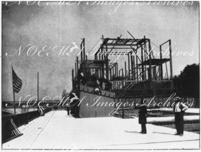 Le pavillon Ottoman.- Emplacement sur la plate-forme du quai d'Orsay.1900年博 オスマン帝国館 － オルセー河岸プラットフォーム上の建設予定地