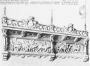 Le Palais du génie civil et des moyens de transport.- Fragment de la frise en haut relief <<Historique des moyens de locomotion>>.1900年博 発明家と交通手段館 － レリーフによるフリーズ「動力の歴史」の部分