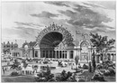 "Le Palais de l'optique.- Facade principale du côté ouest de la Tour de trois cents mètres (M.Bobin, architecte)." 1900年博 光学器械館 － 300メートルタワーの西側から見た建物正面