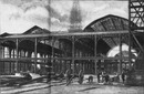 A travers le Champ de Mars Les pieds droits de la facade du Palais de l'électricité.1900年博 シャン・ド・マルス会場 － 電気館の正面右側の支柱