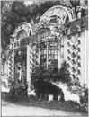Aux Invalides.- La cour des grands magasins.1900年博 アンヴァリッド会場 － 百貨店の中庭
