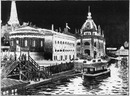 Les fêtes de l'Exposition.Fête venitienne et feu d'artifrice sur l'eau.1900年博 博覧会での催し物 ベネチア風お祭りと、水上花火