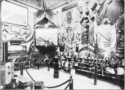 Le Congo français.- Salle d'exposition.1900年博 フランス領コンゴ館 － 展示室