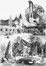 Les vieilles provinces a l'esplanade des Invalides.- Le Poitou et la Bretagne.1900年博 アンヴァリッド会場にある「昔の地方」館 －ポワトー地方館とブルターニュ地方館
