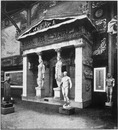Exposition du ministère de l'instruction publique.- Les fouilles de Delphes.1900年博 文部省館 － デルフォイの発掘物