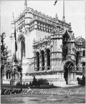 Les annexes de l'Exposition russe.- Entrée du pavillon des alcools au Champ-de-Mars.1900年博 ロシア館の別館 － シャン・ド・マルス会場にあるアルコール館の入口