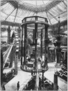 Le Palais des mines et de la métallurgie.- L'exposition dans le hall central.1900年博 炭鉱と製鉄業展 － 中央ホールの展示