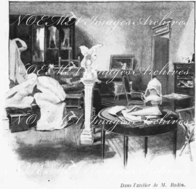 Dans l'atelier de M.Rodin.1900年博 ロダン氏のアトリエにて