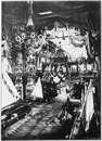 La navigation de commerce.- Embarcations diverses dans la galerie du rez-de-chaussée.1900年博 商業航海館 － 1階のギャラリーに展示されたさまざまな小船