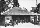 Le Pavillon forestier de l'Indo-Chine.- Facade principale.1900年博 インドシナの森林館 － 正面ファサード