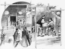 Parc du Trocadéro.- Les ouvriers indigènes au bazar Chinois.1900年博 トロカデロ会場 － 中国の商店と、現地の職人たち