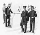 Les gardiens de l'Exposition.Autriche.Allemagne.Italie.1900年博 博覧会場の守衛たち オーストリア ドイツ イタリア
