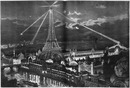 Les fêtes de nuit à l'Exposition.- Les illuminations des palais du Champ de Mars.1900年博 博覧会場での夜間の催し物 － シャン・ド・マルス会場各館のイリュミネーション