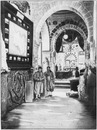 L'Exposition tunisienne.- Galerie des productions agricoles et forestières.1900年博 チュニジア館 － 農作物と森林からの収穫物展示ギャラリー