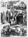 Exposition rétrospective agricole.- Exposition centennale réunie par les soins du ministère de l'agriculture.Enseignes, 1900年博 農業回顧展 － 農業省が企画した100年展 －