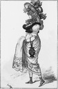 La mode de le costume à travers le siècle (1800 à 1830).Merveilleuse du Directoire.1900年博 モードとコスチュームの世紀（1800年から1830年まで） 総裁政府時代の「伊達者（メルベイユーズ）」