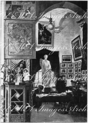 Le Palais de l'Algérie.- Salle de lecture.1900年博 アルジェリア館 － 読書室
