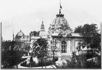 Parc du Trocadéro.- Pavillon du ministère des colonies.1900年博 トロカデロ会場 － 植民地省館