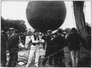 Les courses de ballons.- Les sacs de lest.1900年博 気球競争 － 砂袋