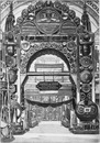 Exposition des mines et de la métallurgie.- Entrée des sections françaises.1900年博 炭鉱と製鉄業展 － フランスコーナーの入り口