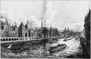 "Les rives de la Seine.- Les Pavillons étrangers, le Vieux Paris et le Trocadéro." 1900年博 セーヌ河岸 － 諸外国の展示館、「古いパリ」、トロカデロ会場