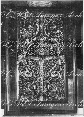 Exposition des mines et de la métallurgie.- Porte en bronze d'aluminium.1900年博 炭鉱と製鉄業展 － アルミ青銅製扉