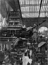 Les sections de l'alimentation.- Le navire <<le Triomphant>>.1900年博 「食」の展示コーナー 大型海洋船「大勝利」