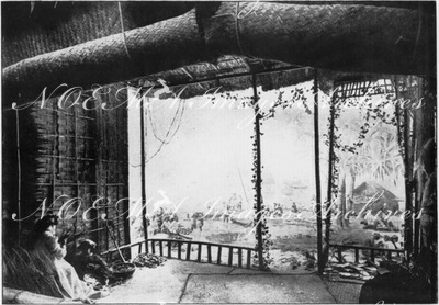 L'Exposition coloniale.- <<Un lagon des îles Tuamotou.>> 1900年博 植民地展 － 「トアモトゥ諸島の礁湖」