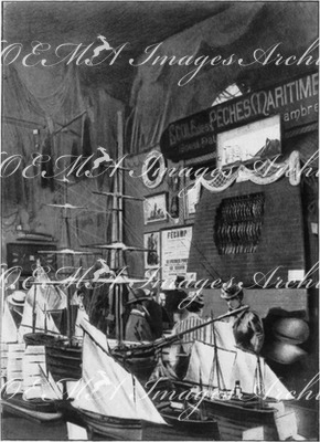 Les pêches et les cueillettes.- Ecole de pêches maritimes.1900年博 漁業と収穫展 － 漁業学校の展示