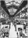 "Palais des forêts, chasses et pêches.- Vue intérieure de la galerie du bord de l'eau." 1900年博 森、狩猟、漁業館 － 水辺のギャラリーの内部