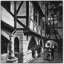 Rue des Remparts.1900年博 城壁通り