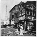 Débouche du pont au Change.1900年博 為替橋の出口