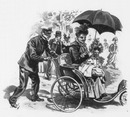Une maman et sa progéniture.1900年博 ママンとお嬢ちゃん