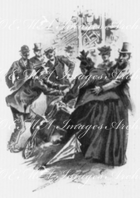 Les fauteuils roulants.- Offre tentante.1900年博 人力椅子 － 甘い誘惑