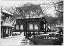 Au Trocadéro.- Le jardin et les édifices de la concession japonaise.1900年博 トロカデロ会場 － 日本租界館の庭と建物