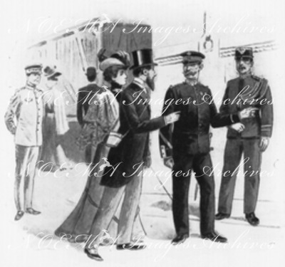 Norvège.France.Etats-Unis.1900年博 守衛たちの服装 － ノルウェー フランス アメリカ