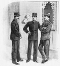 Les costumes de gardiens.Angleterre.Indes anglaises.Vickers-Maxims.1900年博 守衛たちの服装 － 英国 英国領インド ヴィッカー・マキシム