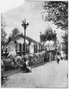 Au quai d'Orsay.- La grande passerelle pour pietons au dessus de l'avenue Rapp.1900年博 オルセー河岸にて － ラップ大通りにまたがる大歩道橋