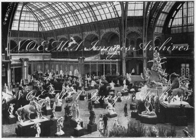 L'Exposition décennale au Grand Palais.- Le vestibule elliptique sur l'avenue d'Antin.1900年博 グラン・パレで開催されたデセンナーレ展覧会 ダンタン大通り側の楕円形玄関ホール