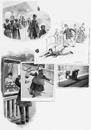 La plate-forme roulante. 1900年博 動く歩道
