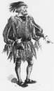 Les habitants du Vieux Paris.(Quartier moyen âge.) 1900年博 「古いパリ」の住人たち （中世の街角にて）