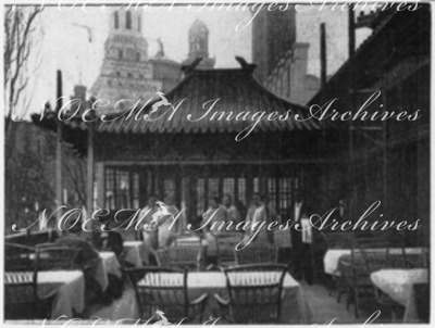 Le restaurant chinois au Trocadéro.1900年博 トロカデロ会場の中国レストラン