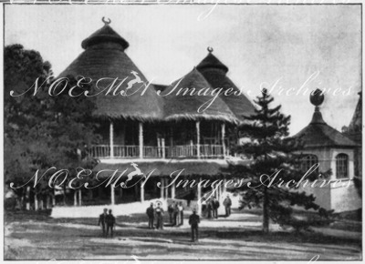 Les colonies françaises au Trocadéro.- La Guinée française.1900年博 トロカデロ会場でのフランス植民地関連展示 - フランス領ギニア館