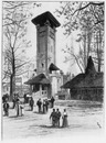 Les colonies françaises.La Tour des Sacrifices; entrée de l'Exposition du Dahomey.1900年博 フランス植民地関連展示 犠牲の塔；ダオメー展示館の入口