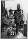 Le Vieux Paris - Carrefour a l'extrémité de la rue des Vieilles-Ecoles.1900年博 「古いパリ」 － 「古い学校」通りの先にある交差点